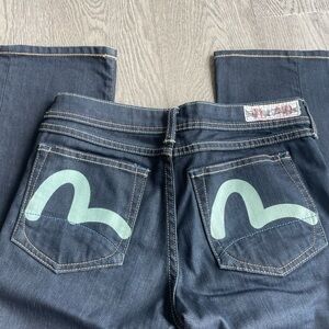 Evisu puma collab straight leg jean